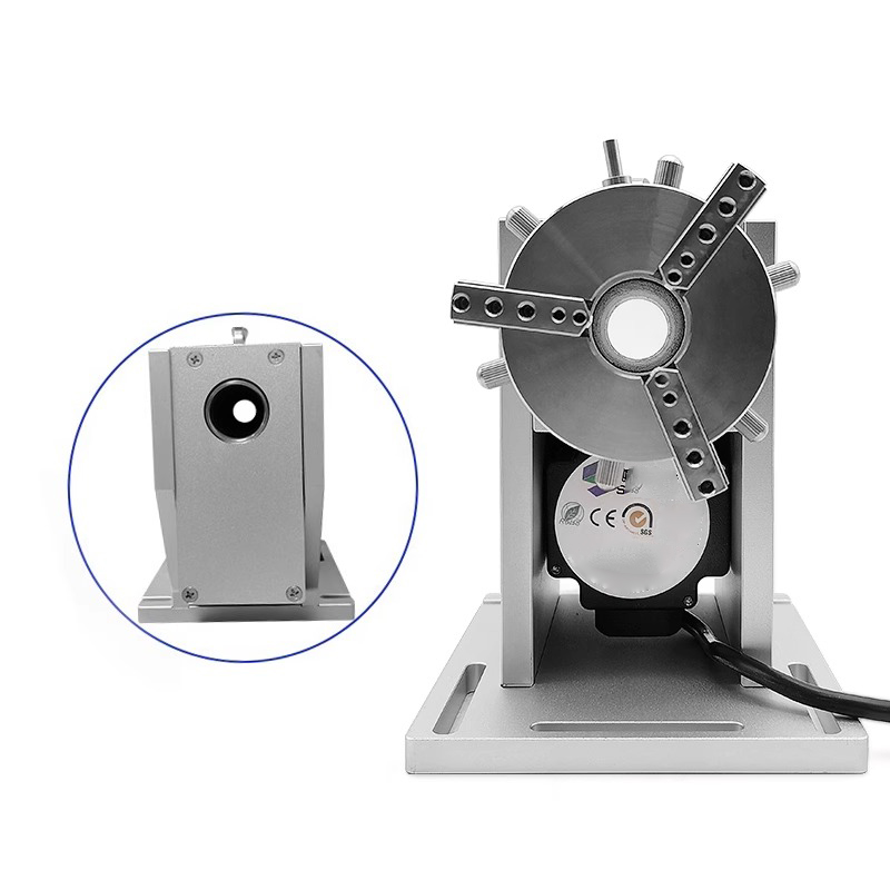 Rotary Axis Laser Engraver - 工業用リングジュエリー回転軸弾性スプリングステンレス鋼クランプジグファイバーレーザー彫刻マーキング彫刻