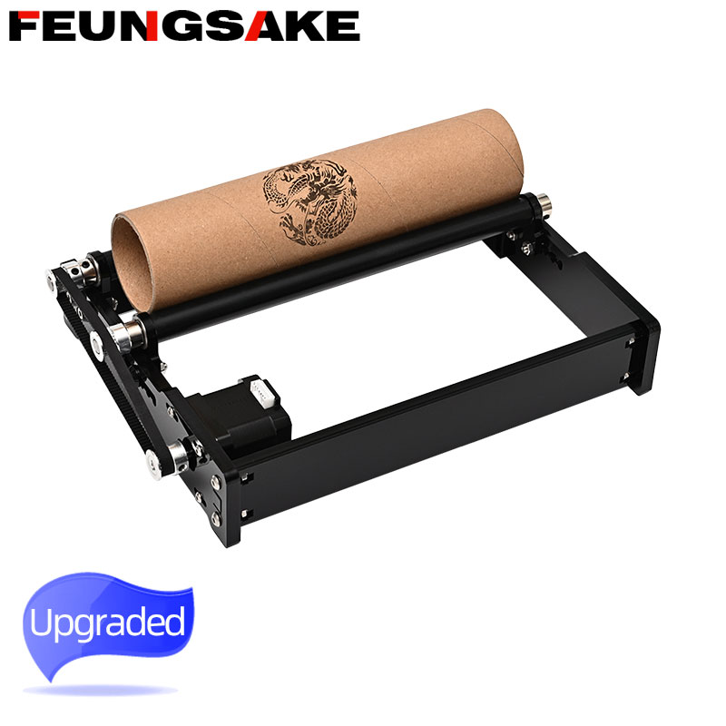 Rotary Axis Laser Engraver - 円筒形オブジェクト彫刻用ロータリーローラー レーザーロータリーローラー Y軸ローラー 360 ° レーザー彫刻用回転DIYキット