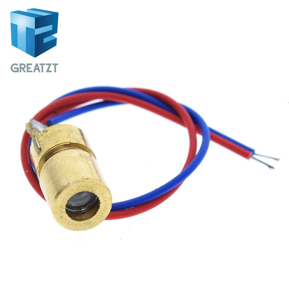 Industrial Laser Diode - GREATZT 5V 650nm 5mW 調整可能なレーザードットダイオードモジュールレッドサイト銅ヘッドミニレーザーポインター