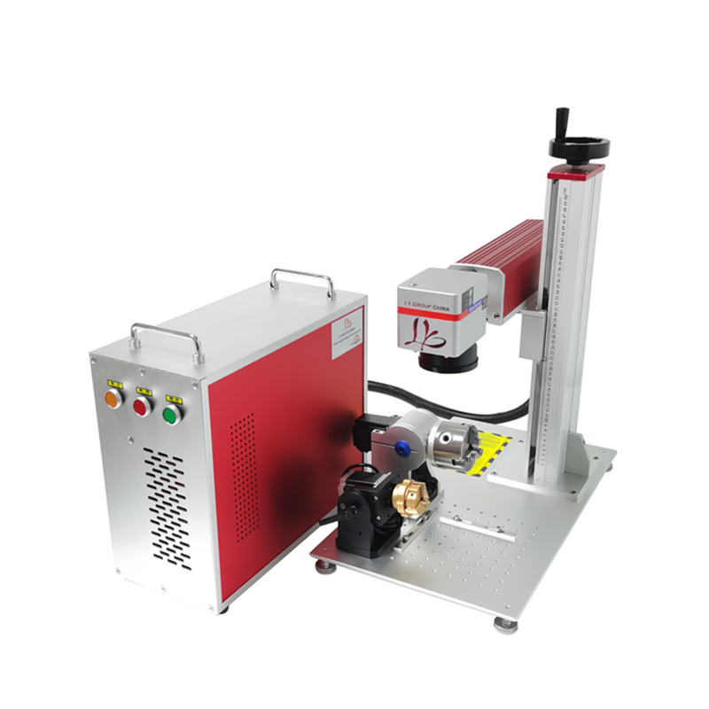 Rotary Axis Laser Engraver - 3W 5W 空冷式UVレーザーマーキングマシン、ガラス・クリスタル彫刻、金属彫刻機、D80回転軸付き