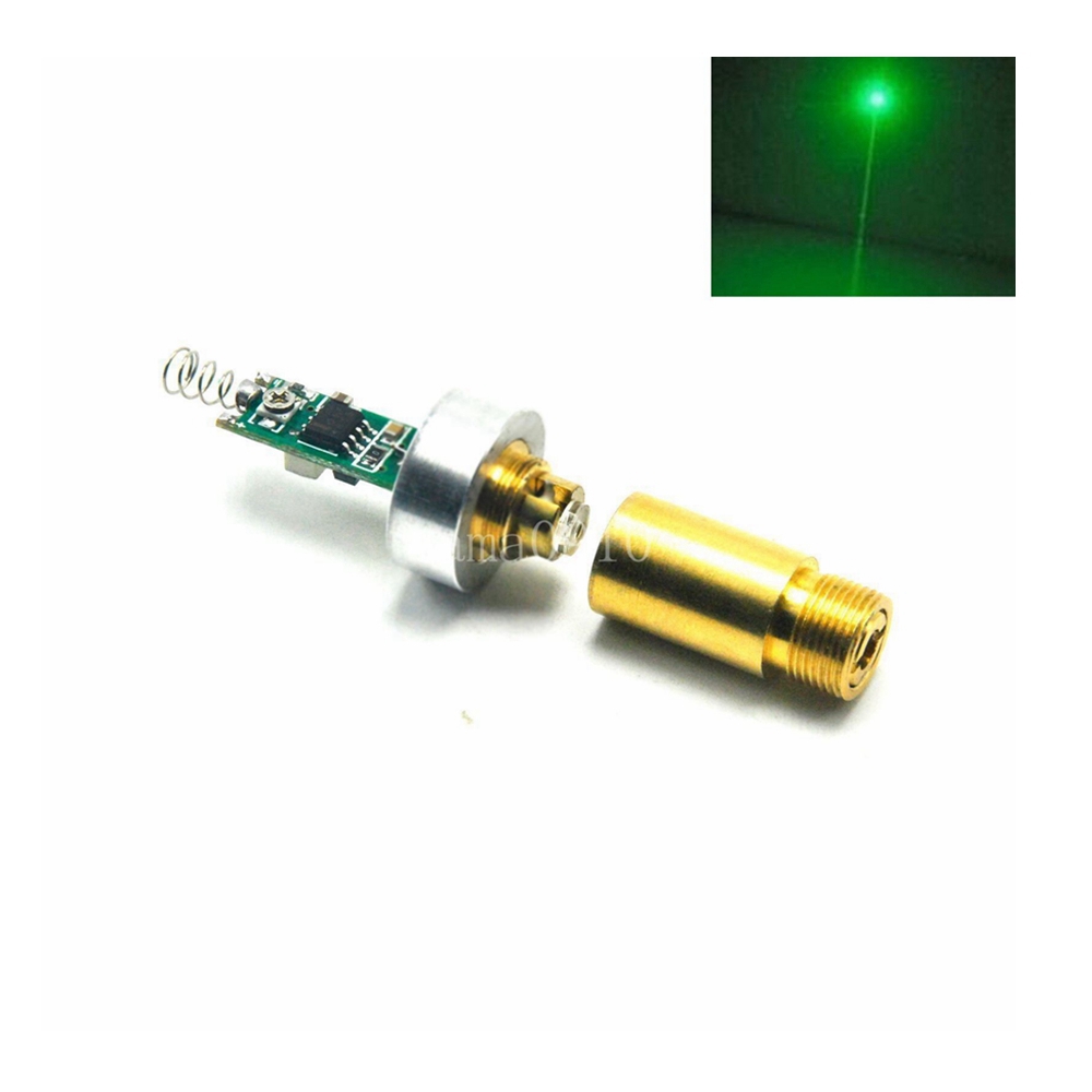 Industrial Laser Diode - 工業用 532nm 50mw/100mw/200mW グリーンレーザードットモジュールダイオードアルミニウムヒートシンクドライバー & スプリング