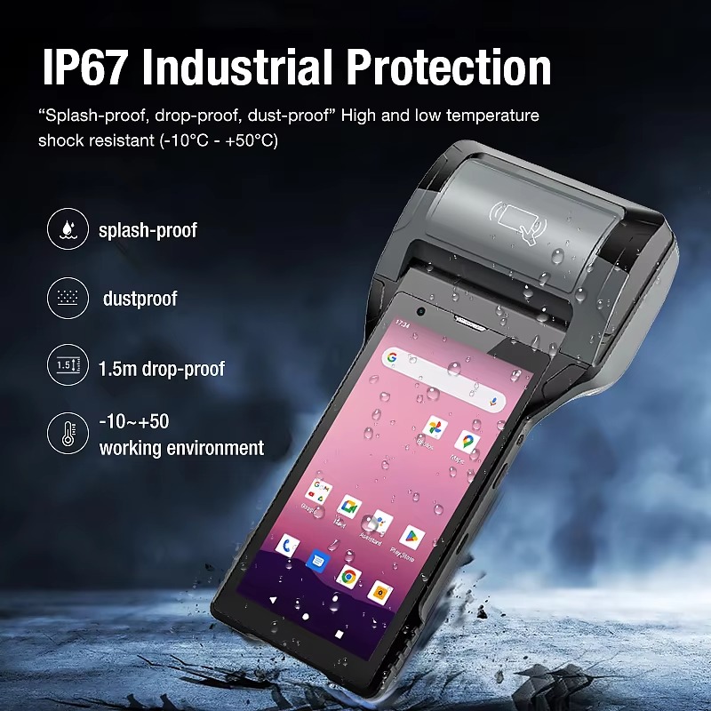 産業用PDAバーコードスキャナー2D、統合型3インチレシート - Industrial Laser Scanner のレビューと価格