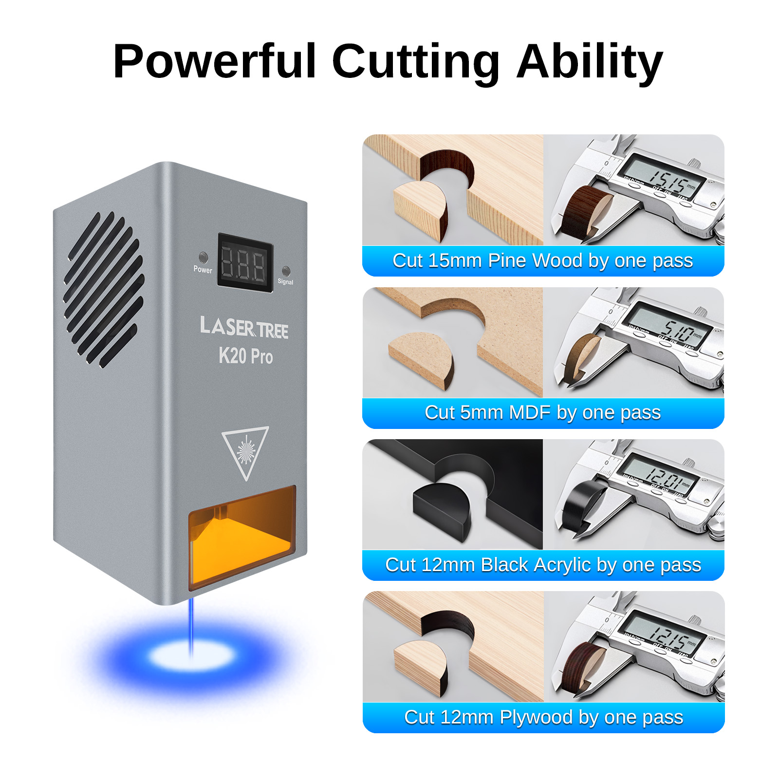 LASER TREE K20 20 ワット光出力レーザーヘッ - Industrial Laser Diode のレビューと価格