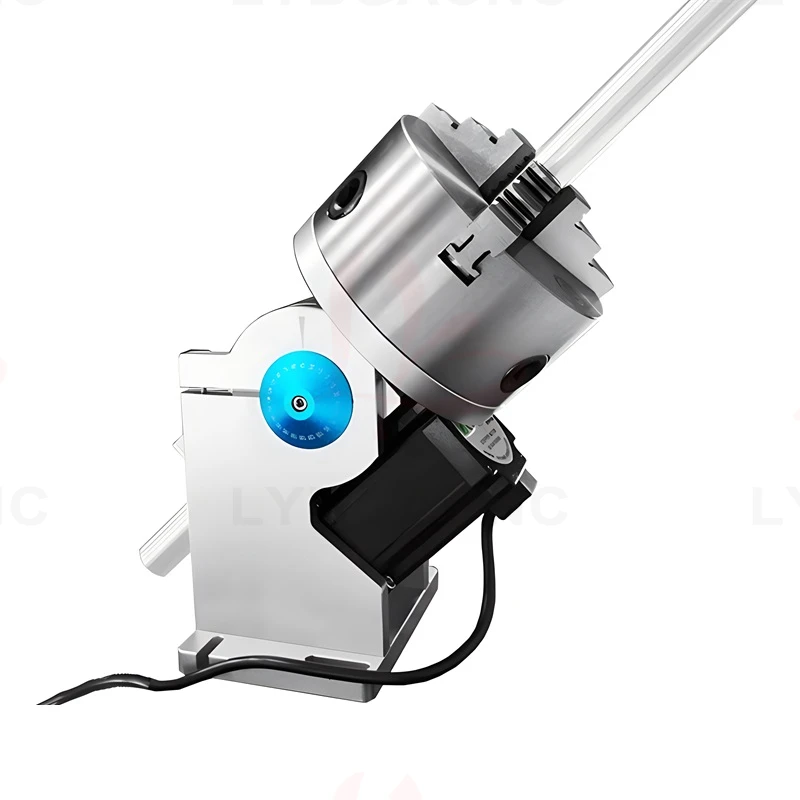3爪スルーホール回転軸第4回転ジグ直径80mm 100mm  - Rotary Axis Laser Engraver のレビューと価格