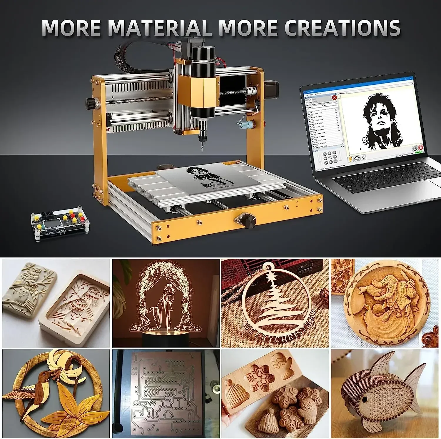 産業用小型彫刻機械 3Dフォトクリスタル 2 in 1 50 - Industrial Laser Engraver For Wood のレビューと価格