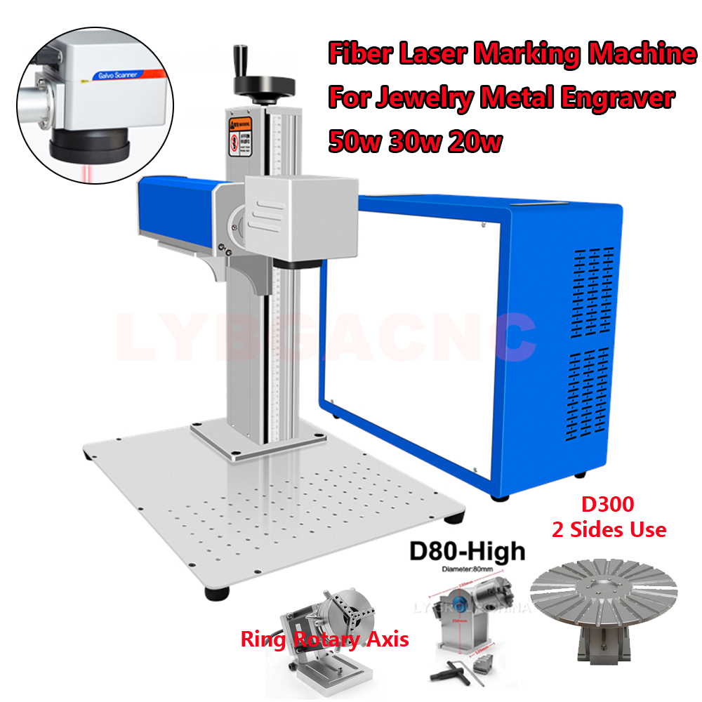 50W ファイバーレーザー 30W 金属マーキングマシン ジ - Rotary Axis Laser Engraver のレビューと価格