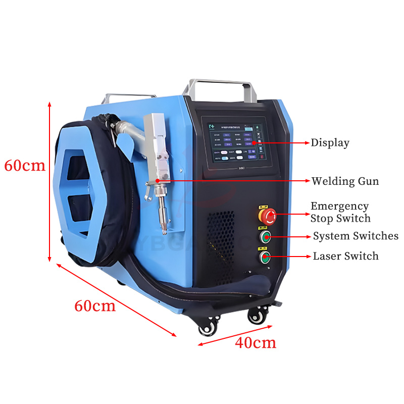 空冷式ハンドヘルドレーザー溶接機 800W 1200W 3i - Industrial Laser Diode のレビューと価格