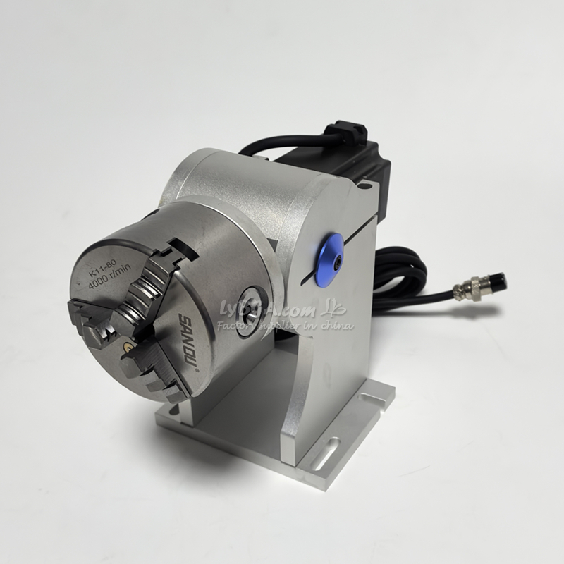 新しいD80 80mmチャックA軸Nema23モーター回転軸 - Rotary Axis Laser Engraver のレビューと価格